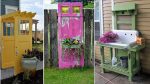 20 merveilles idees pour decorer votre jardin avec vieille porte